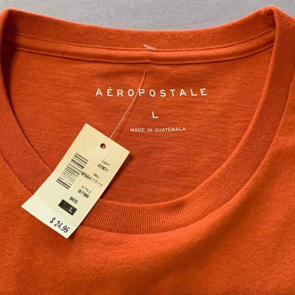 Aéropostale Orange Graphic Tee (NWT)(L). Hollister Green Shirt (XL) Men - Picture 12 of 14